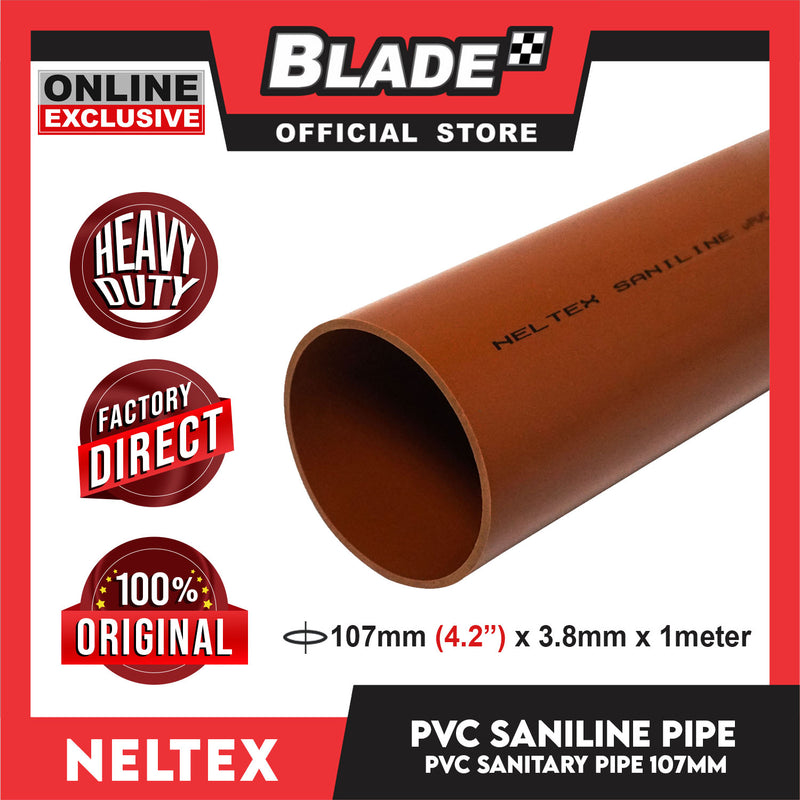 Neltex Saniline PVC Sanitary Pipe 107mm (4'') x 1meter