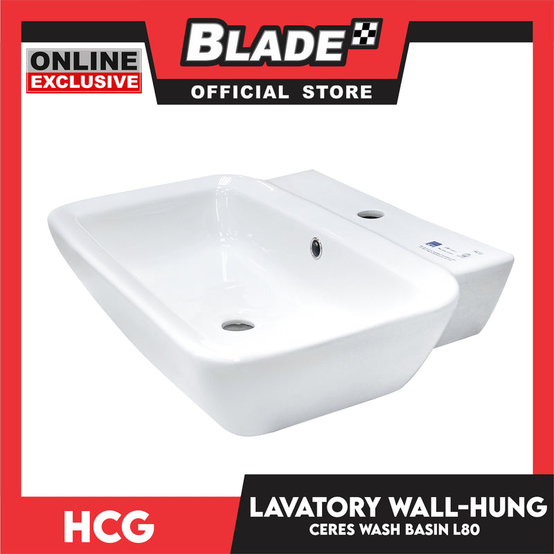 HCG Lavatory Wall-Hung Ceres Wash Basin L80