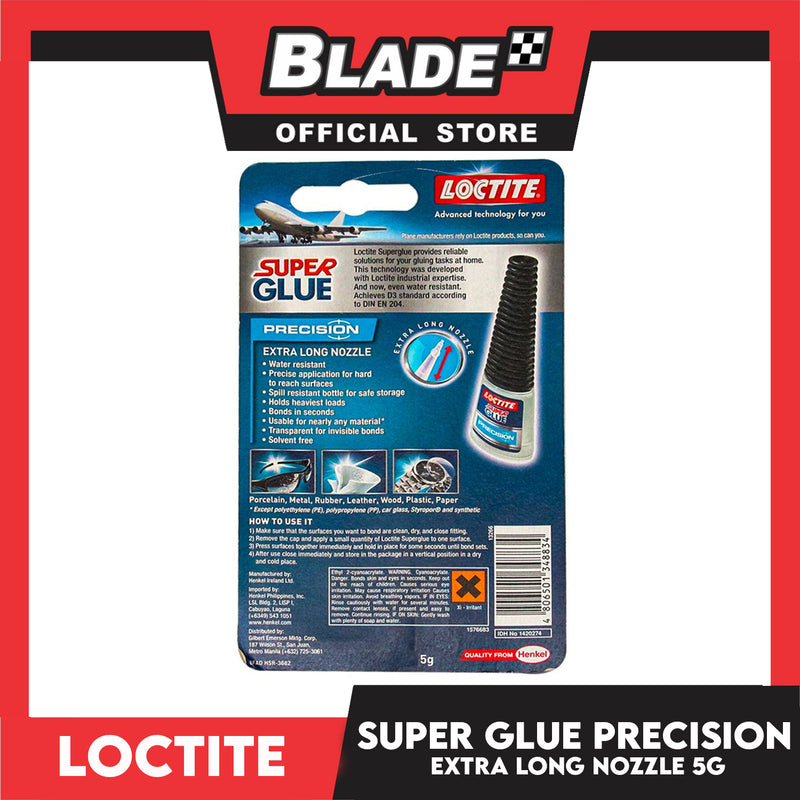 LOCTITE Super Glue, GLASS / METAL Bond Instant Adhesive 3g. Water