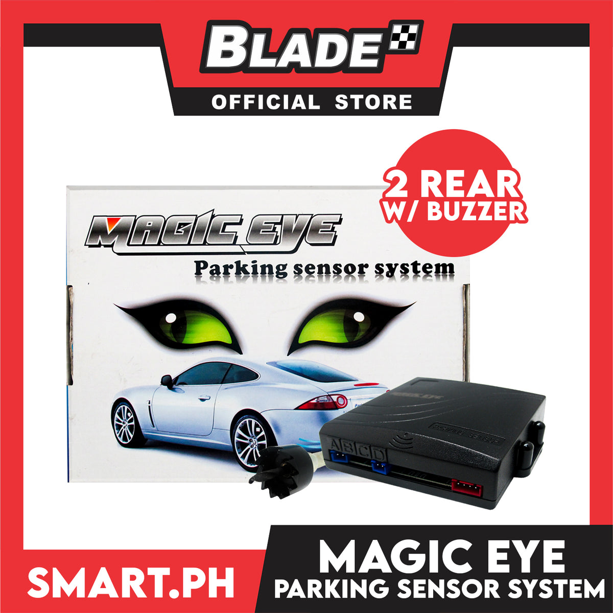 Magic Eye Parking Sensor System 2 Rear with Buzzer