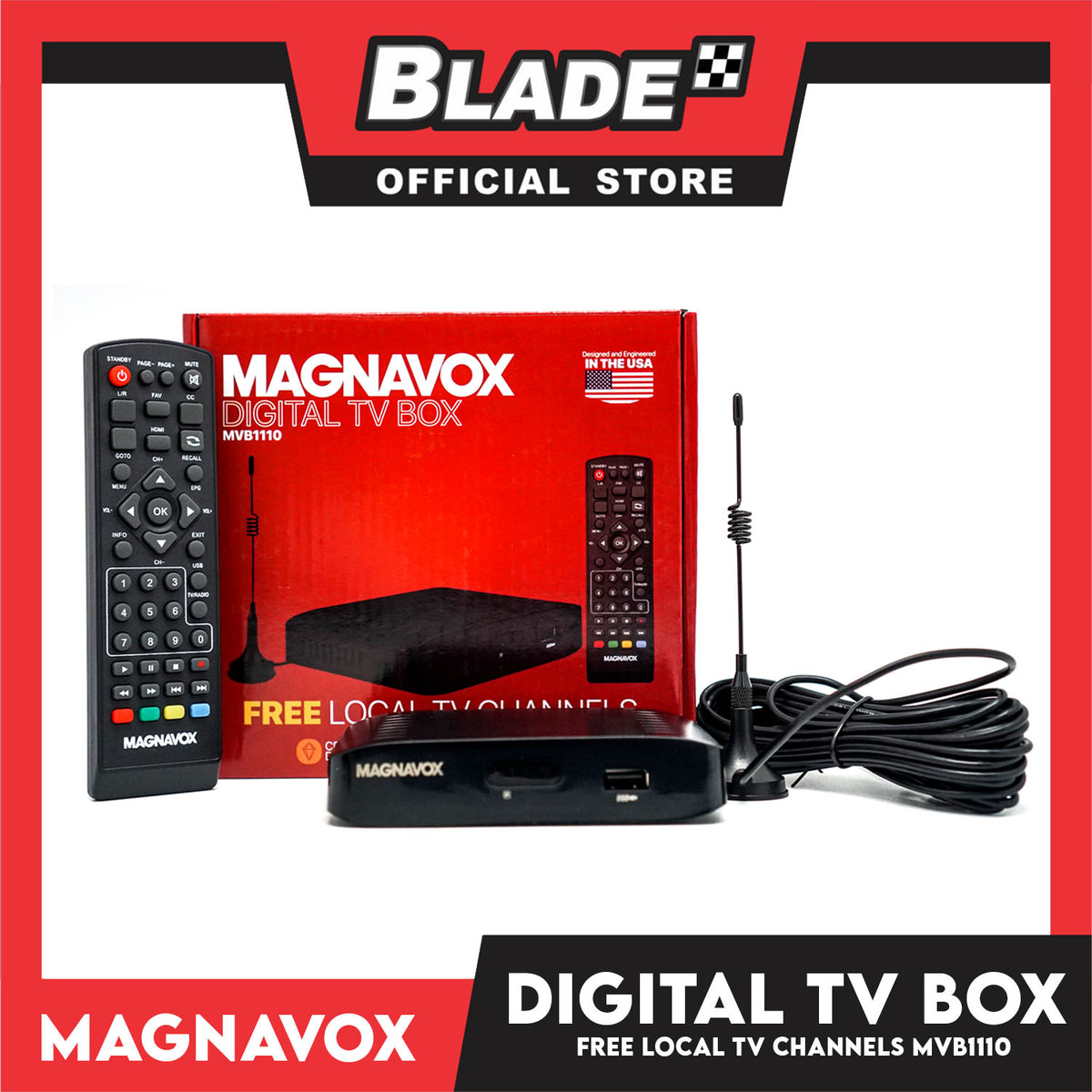 Magnavox Digital TV Box MVB1110 with Free Local TV Channels