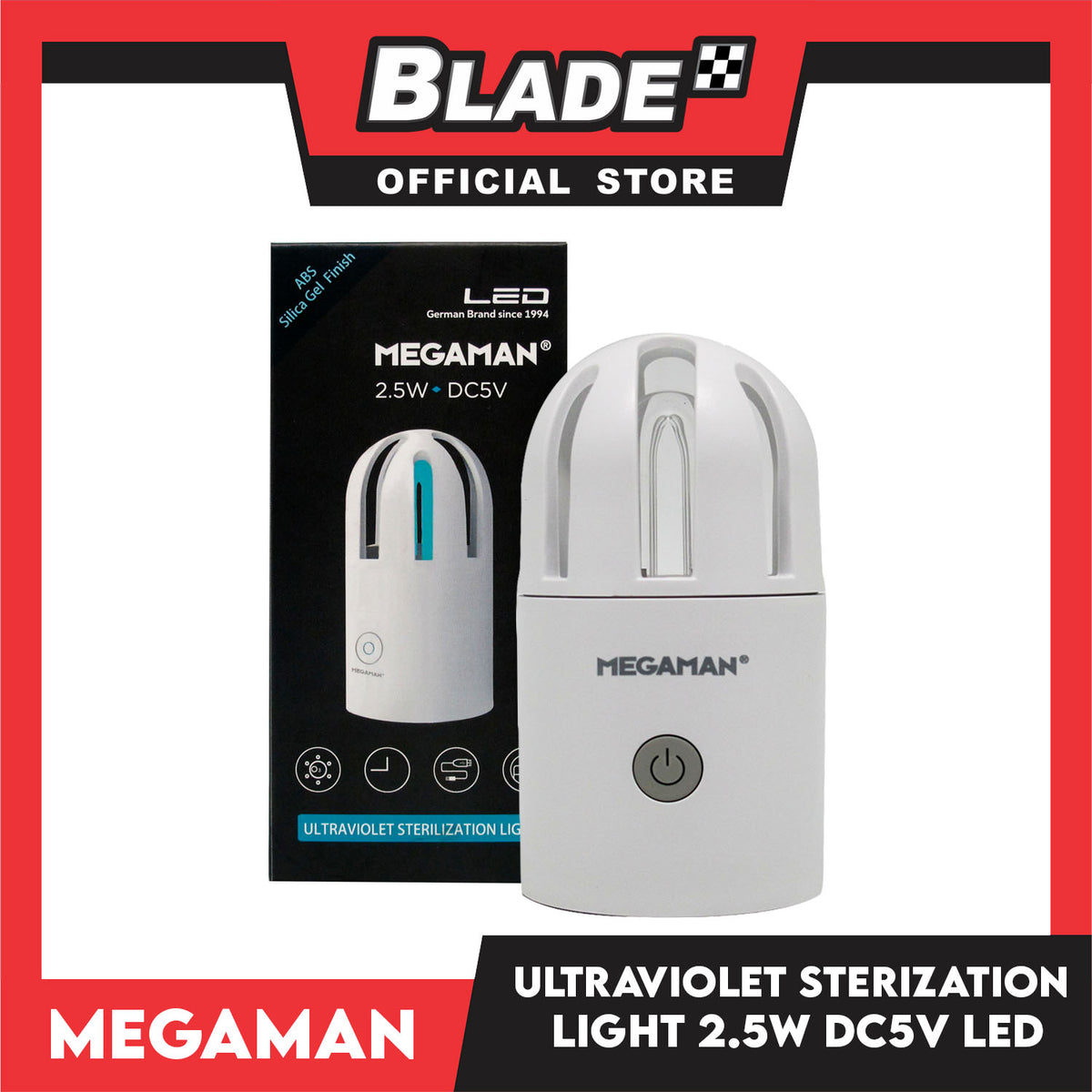 Megaman Ultraviolet Sterilization Light YK-T06 LED 2.5W DC5V