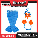 Baby Crochet Little Mermaid Costume (Blue/Orange)