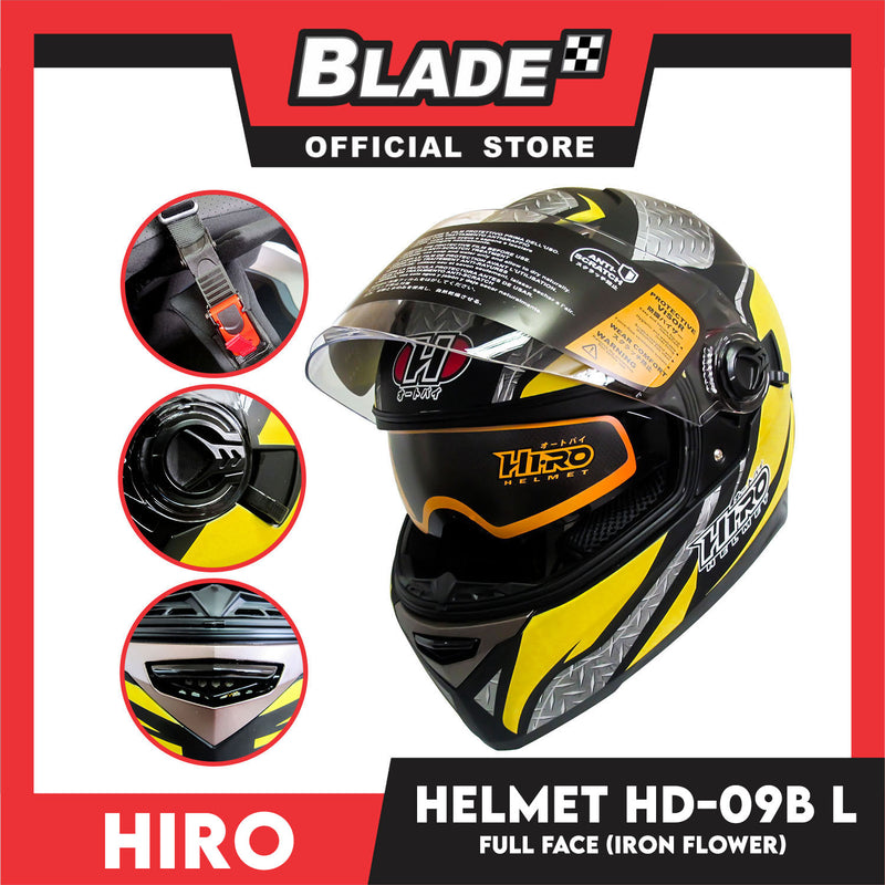 HIRO Helmet HD-09B Iron Flower (Full Face) Large
