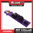 Michiko Nylon Collar Purple (Medium) Pet Collar