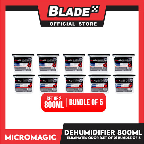 10pcs Micromagic Dehumidifier 800ml- Eliminates Musty Odor, Suitable for your car & closets