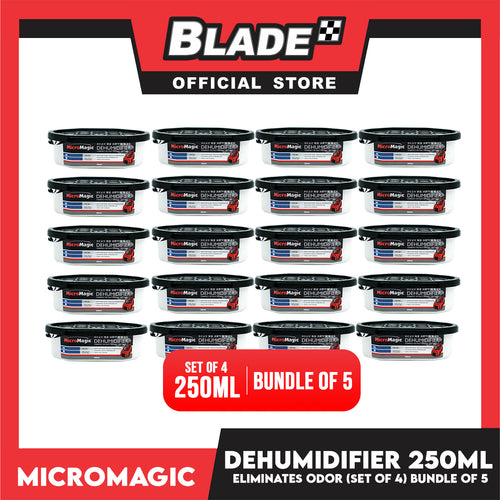 20pcs Micromagic Dehumidifier 250ml- Eliminates Musty Odor, Suitable for your car & closets