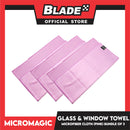 Micromagic Microfiber Cloth Ultra Soft Glass Towel 40 cm x 40 cm (Bundle of 3)