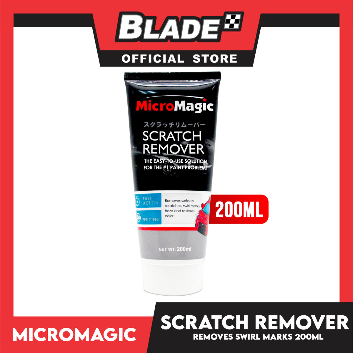 Micromagic Scratch Remover 200ml Removes Surface Scratches, Swirl Marks, Haze and Restores Color