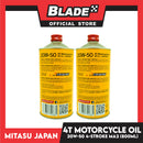 2pcs Mitasu Motorcycle Oil 4T 20W-50 API SL/ JASO MA2 MJ945 800ml for Motorcycle Engine