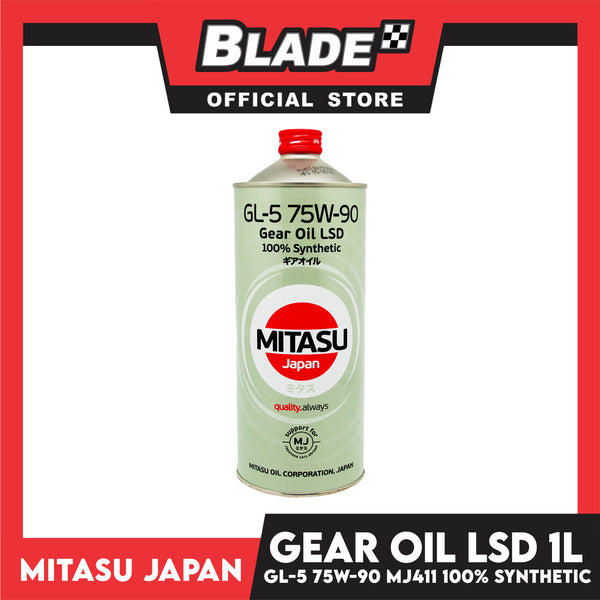 Mitasu MJ411 GL-5 75W-90 Gear Oil LSD 100% Synthetic 1L