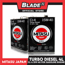 Mitasu Turbo Diesel Oil CL-4 15W-40 Heavy Duty Long Life MJ231 4L for Diesel and Turbo Diesel Engine