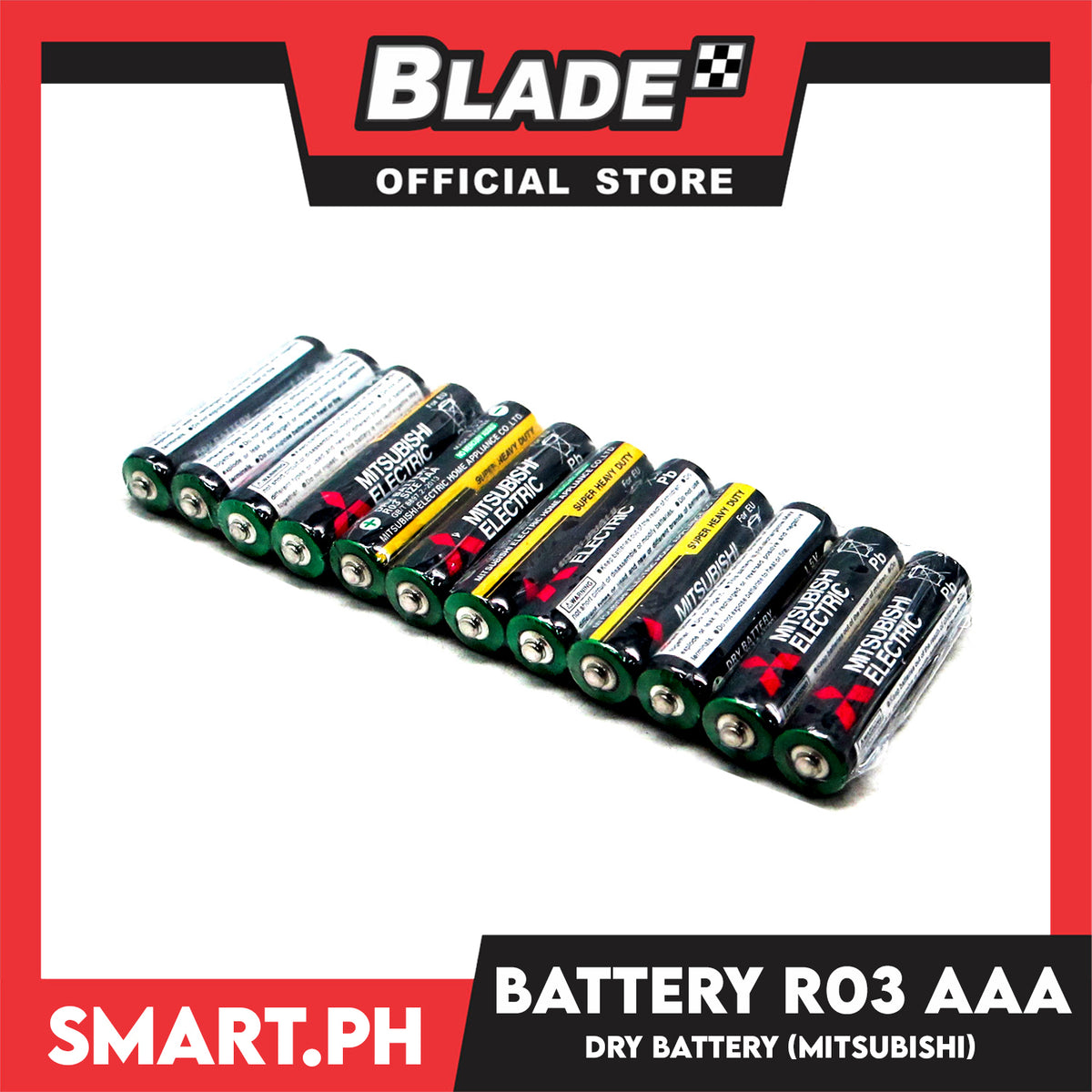 Mitsubishi Electric Battery R03NW AAA (Set of 12)