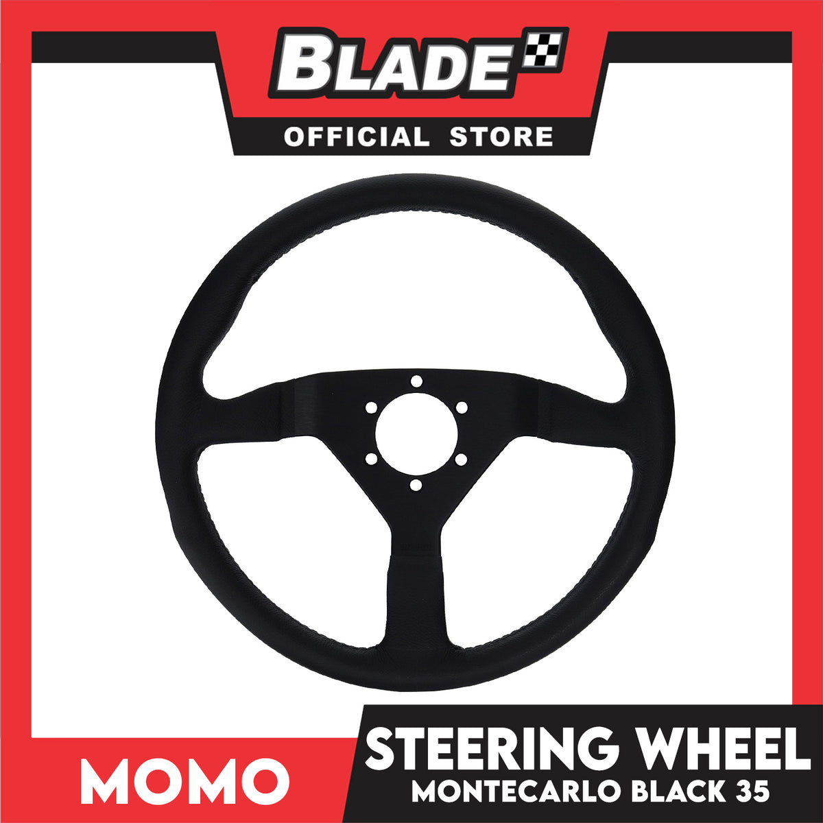 Momo Steering Wheel Montecarlo Blk/S 35