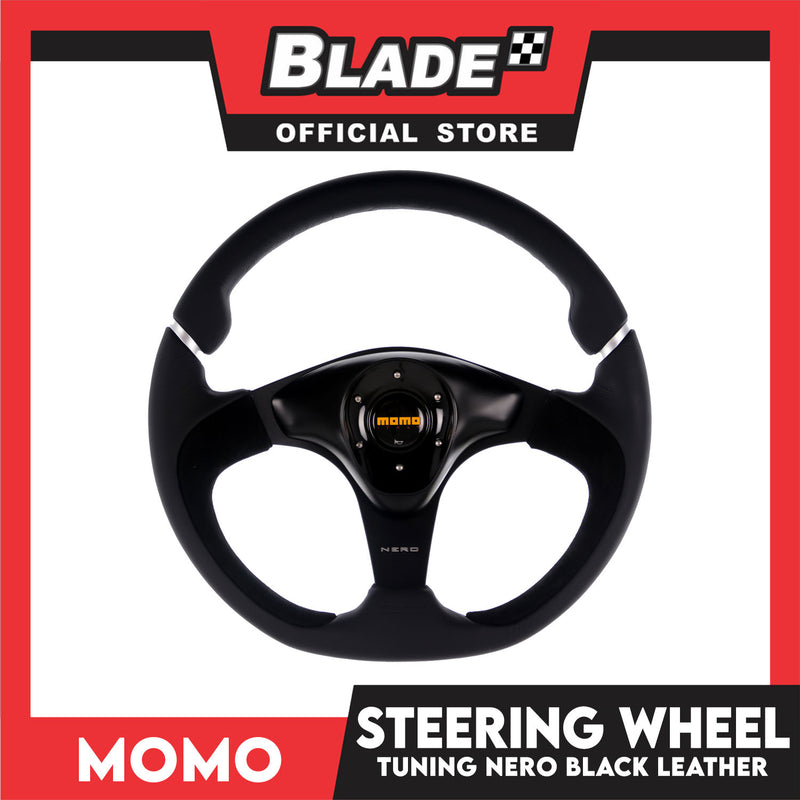 Momo Nero Steering Wheel Suede (Black)