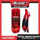 Mothers Detail Brushes 156200 2pcs Brushes Non-Slip, Perfect For Trim, Emblems And More