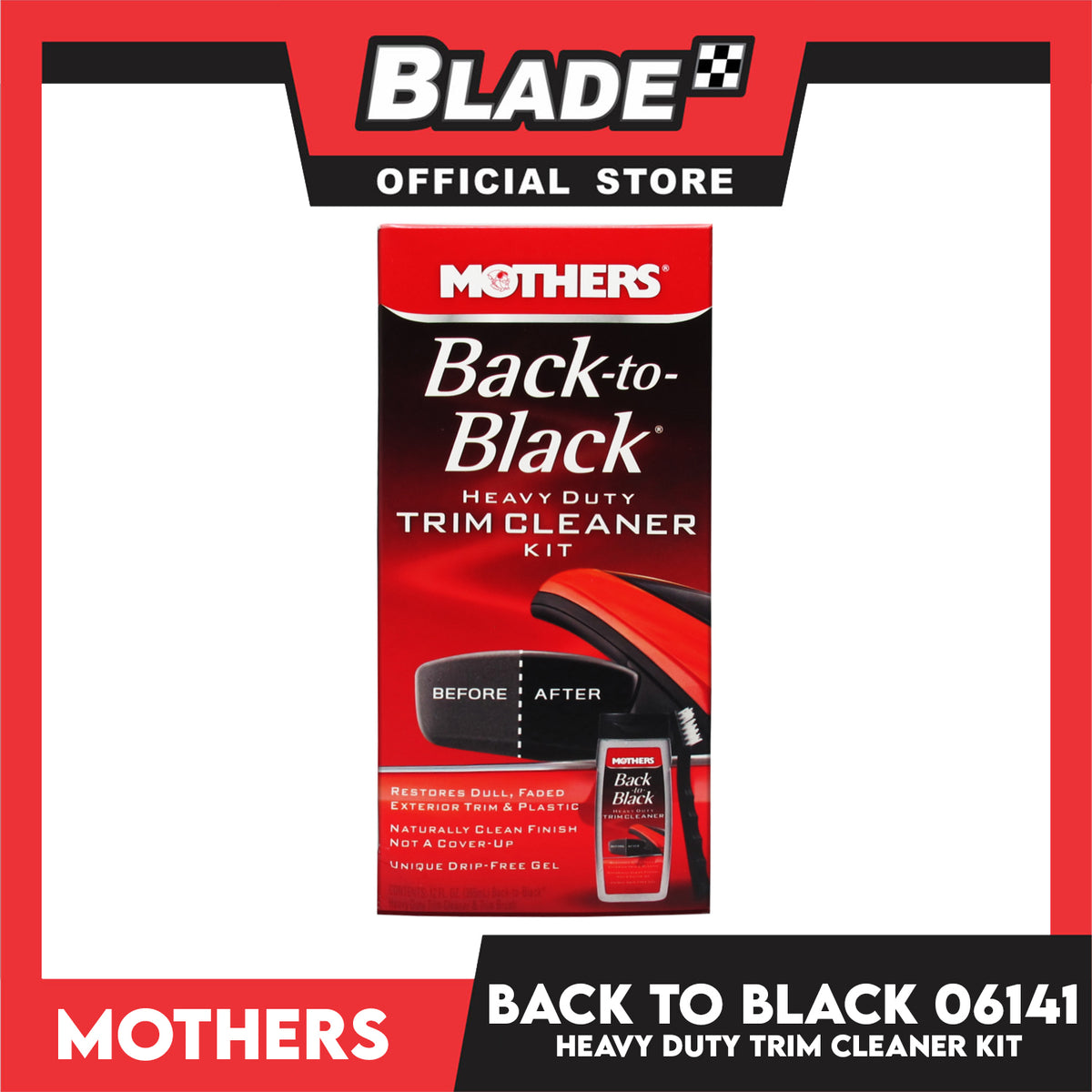 Mothers Back To Black Heavy Duty Trim Cleaner Kit 06141
