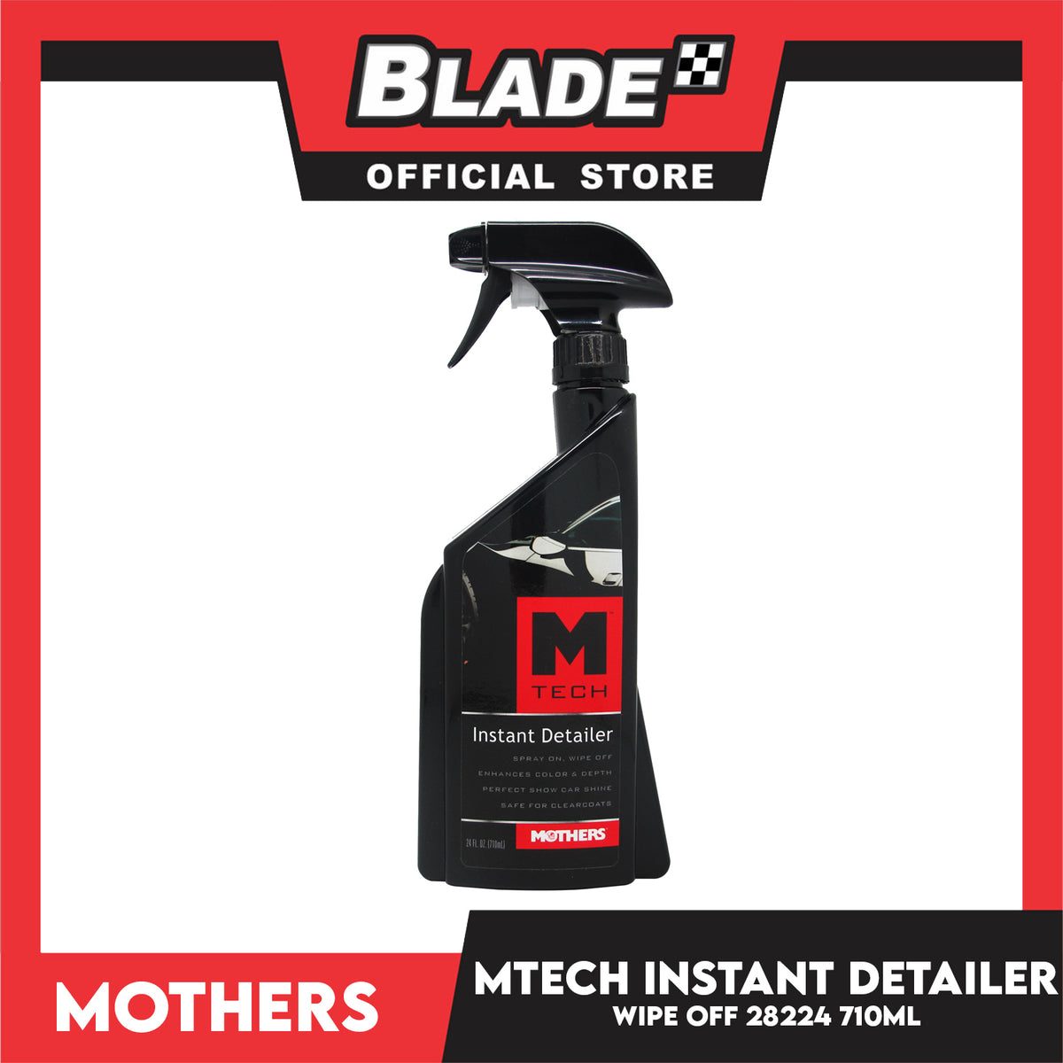 Mothers M-Tech Instant Detailer 28224 710ml Spray On, Wipe Off