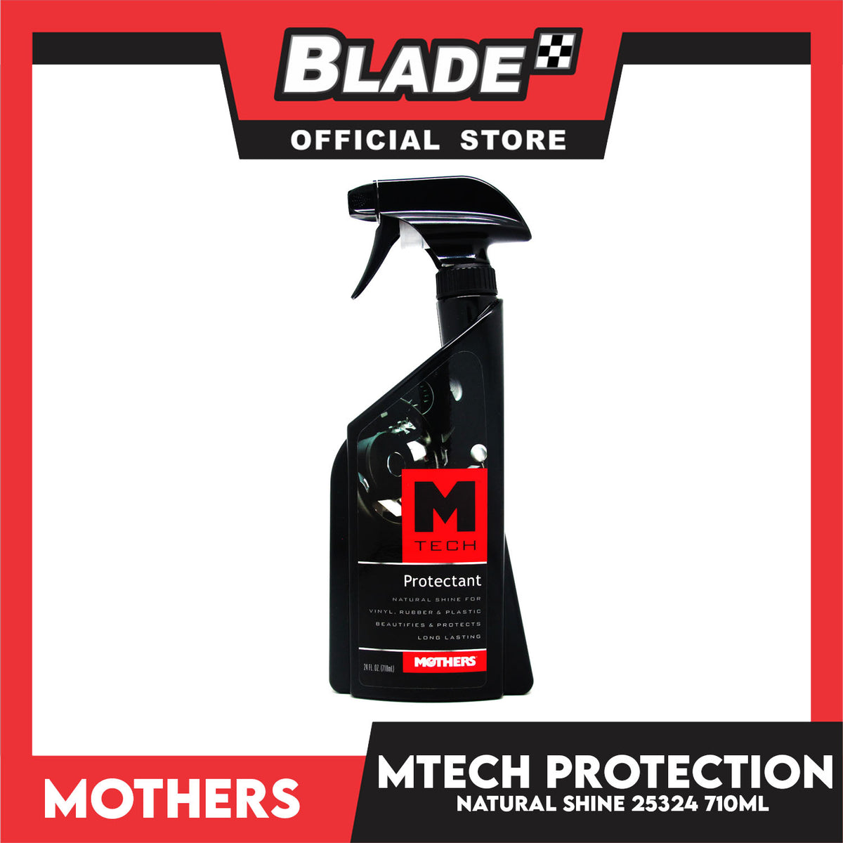 Mothers M-Tech Protectant 25324 710ml Natural Shine For Vinyl, Rubber And Plastic