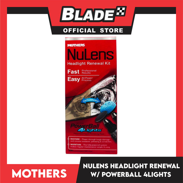 Mothers Nulens Headlight Renewal Kit Power Ball 4 Lights