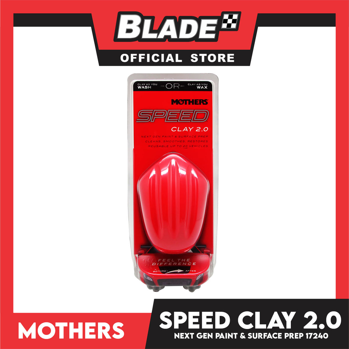 Mothers Speed Clay 2.0 Next Gen Paint & Surface Prep 17240