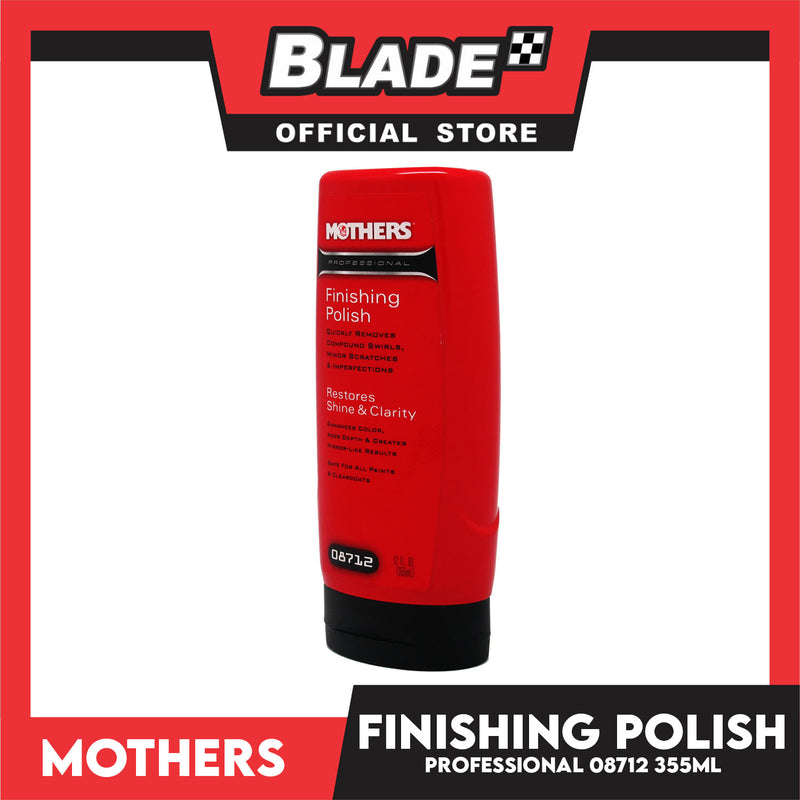 Mothers Professional Finishing Polish 08712 355ml Restores, Shine And Clarity