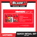 Mothers Quick Detail Set - Gift Set to Wash and Wax Your Car as Well as Clean and Shine the Interior