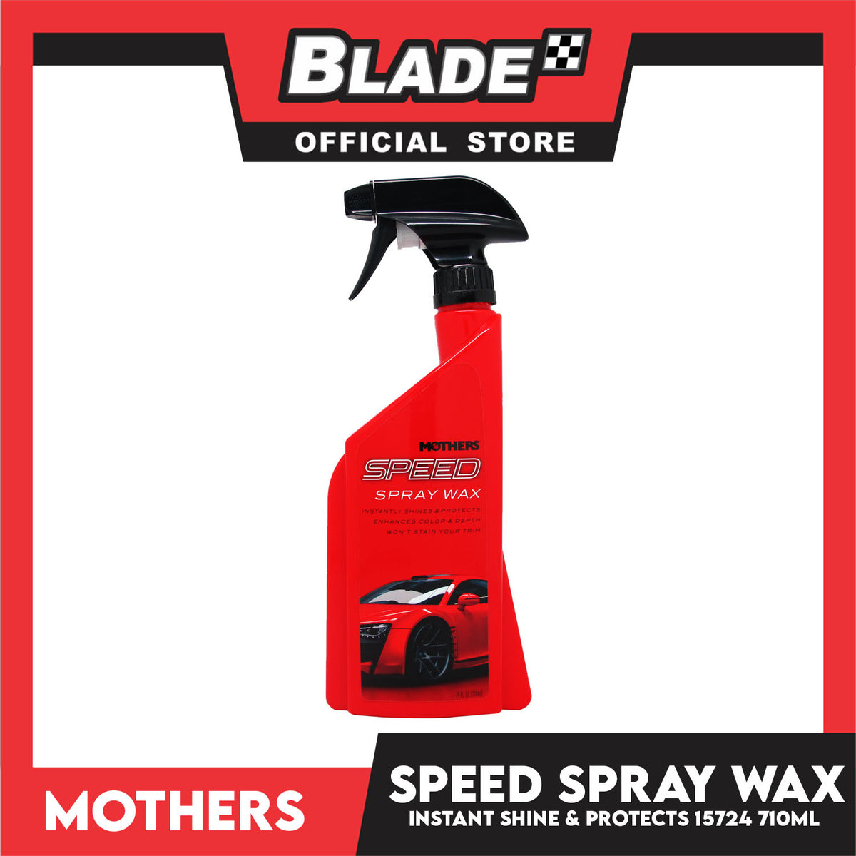 Mothers Speed Spray Wax 15724 710ml Instantly Shines And Protects