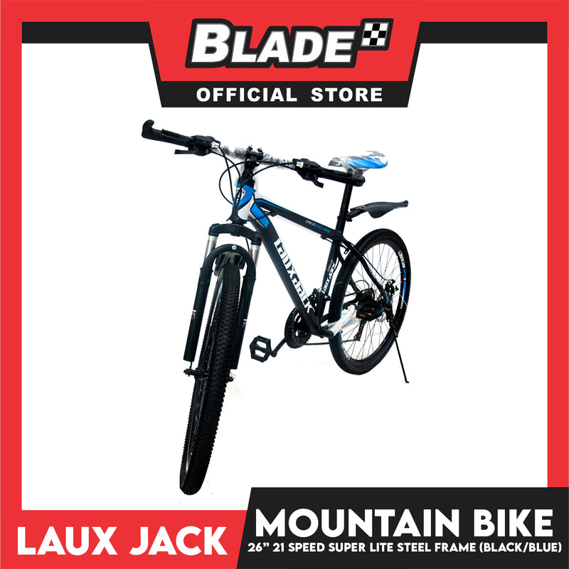 Laux Jack Mountain Bike Super Lite Carbon Steel Frame 21 Speed 26'' Mountain Bike, Road Bike, Cycling for Daily Use Exercise