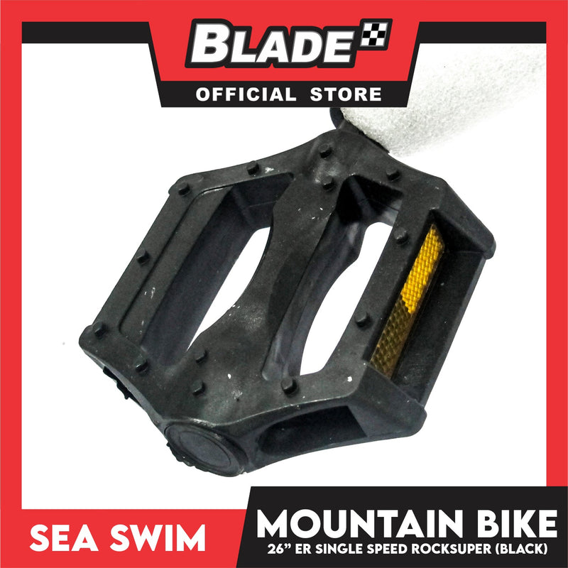 Sea Swim Mountain Bike Rocksuper 26ER Single Speed (Black)- Mountain Bike, Road Bike, Cycling for Daily Use Exercise