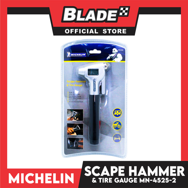 Michelin Escape Hammer & Tire Gauge MN-4525B