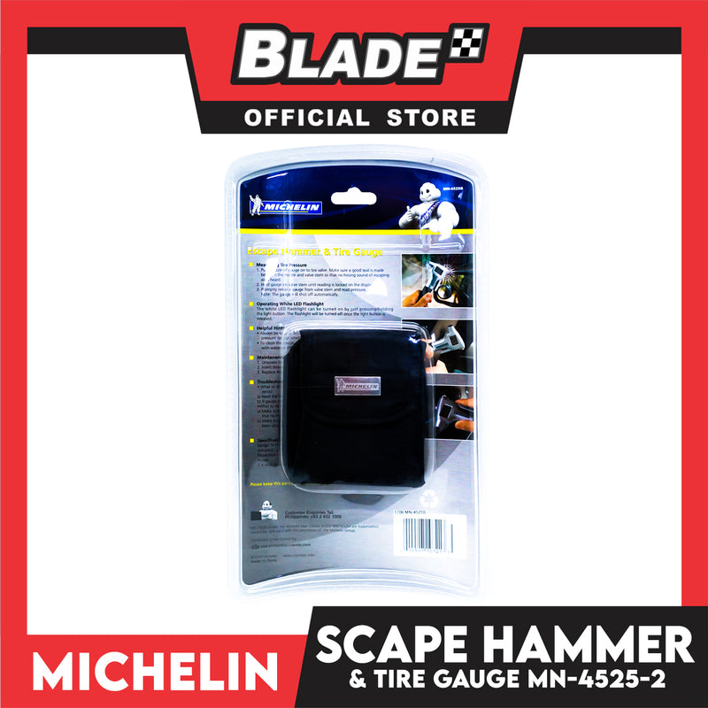 Michelin Escape Hammer & Tire Gauge MN-4525B