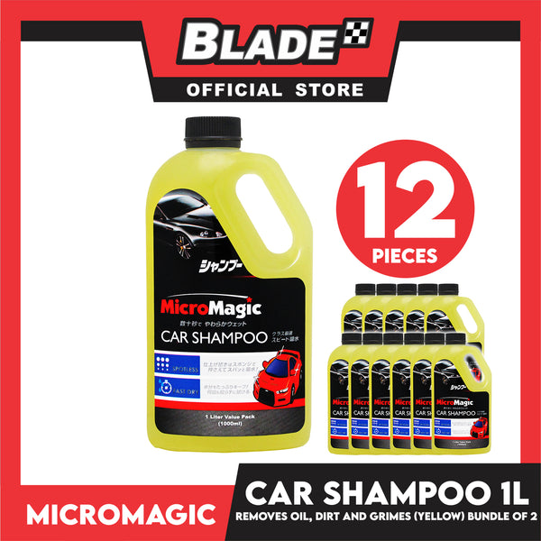 12pcs Micromagic Car Shampoo 1L