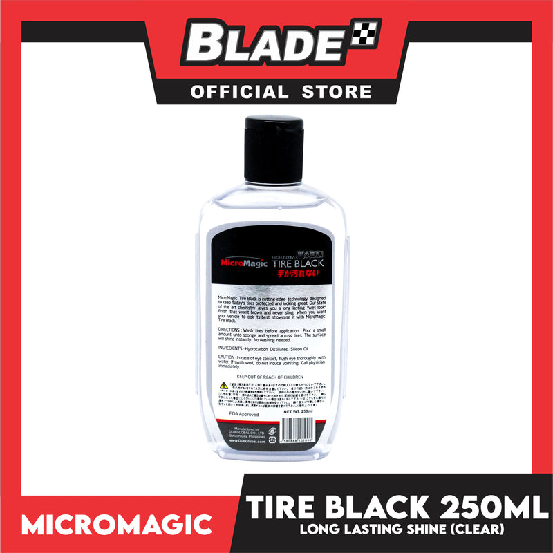Micromagic High Gloss Tire Black 250mL
