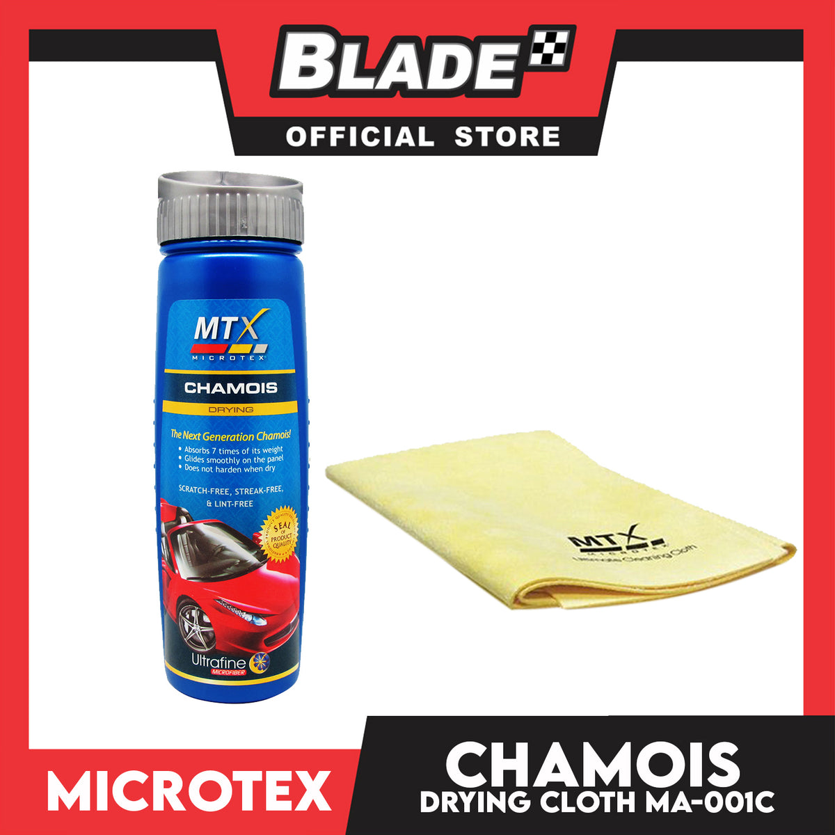Microtex Chamois Drying Cloth n' Canister MA-001C