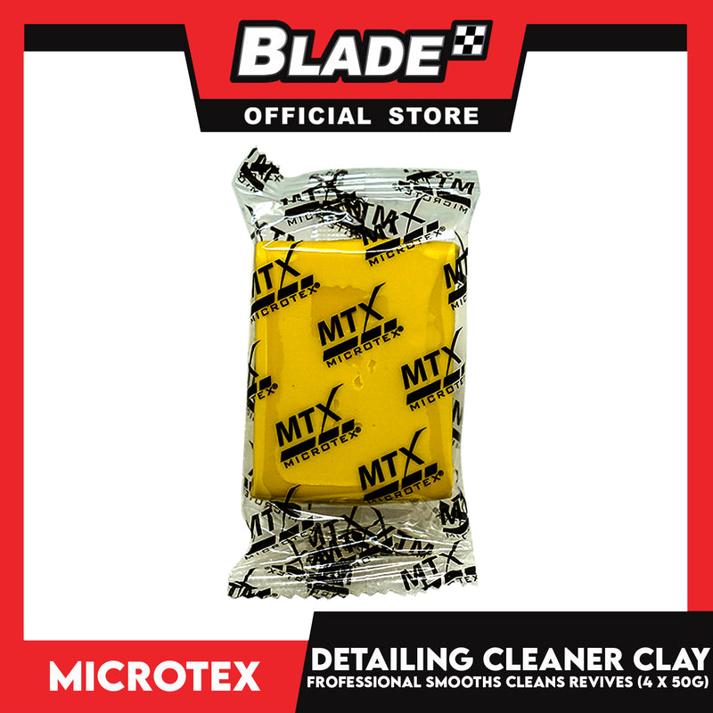 Microtex Detailing Cleaner Clay (4 x 50g) Ultra Durable Soft Smooths C ...