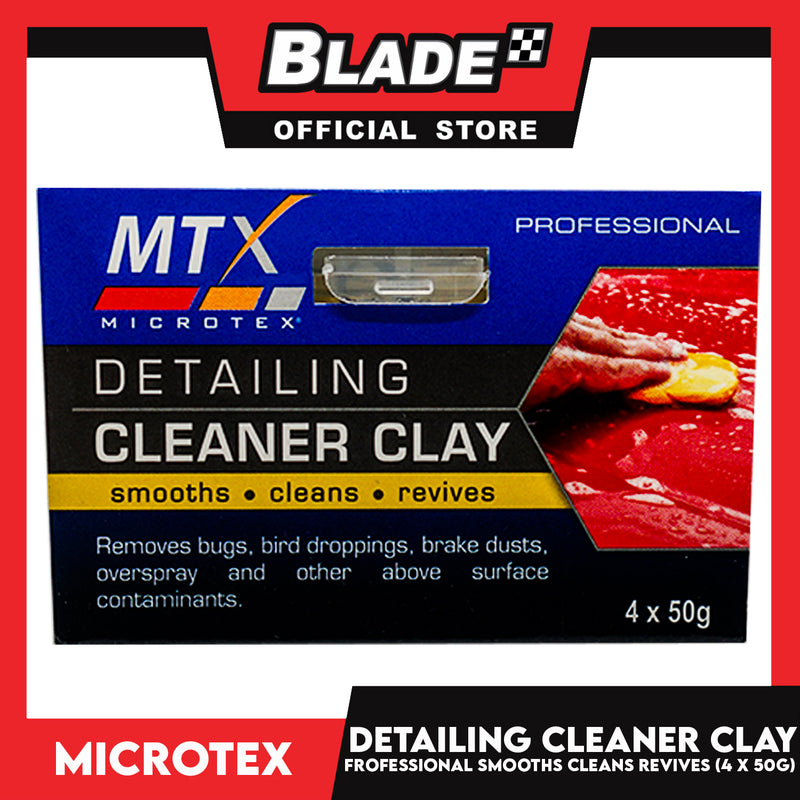 Microtex Detailing Cleaner Clay (4 x 50g) Ultra Durable Soft Smooths C ...