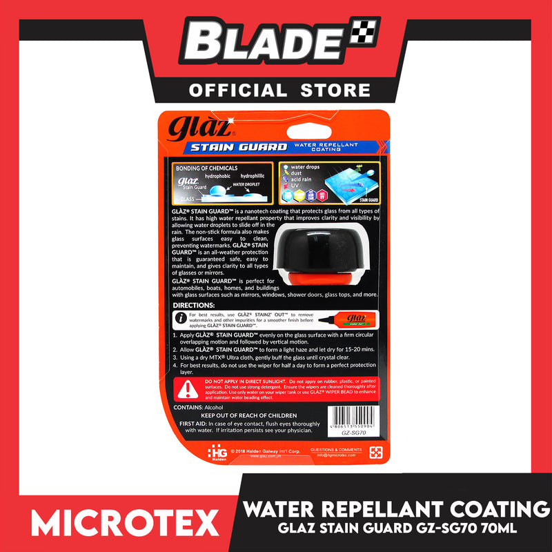 Microtex Glaz Stain Guard Water Repellant Coating GZ-SG70 70mL – blade.ph