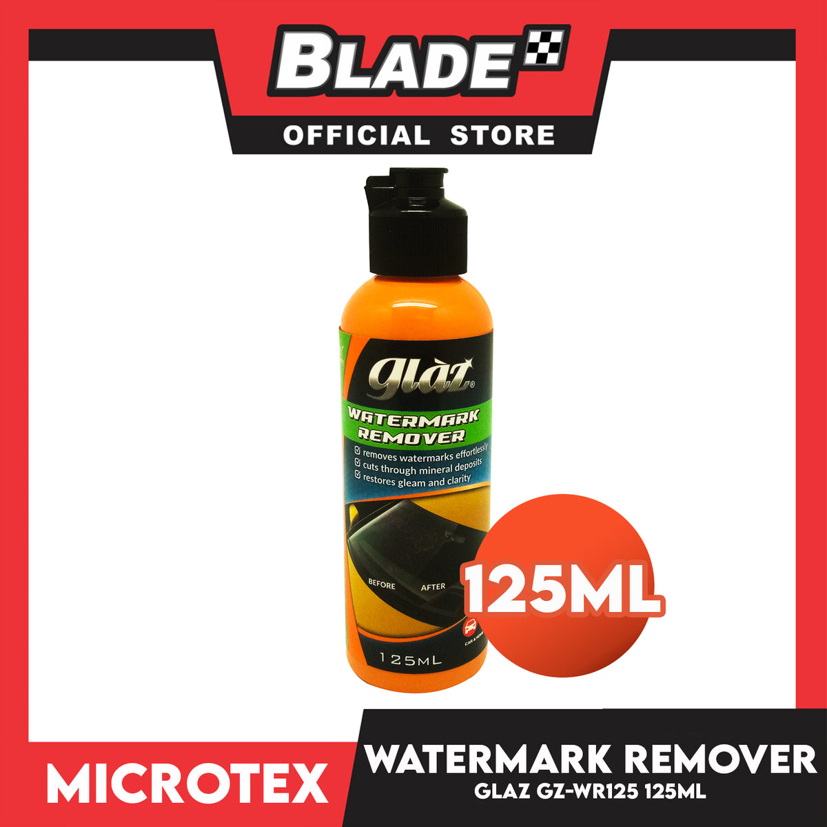 Microtex Glaz Watermark Remover GZ-WR125 125ml