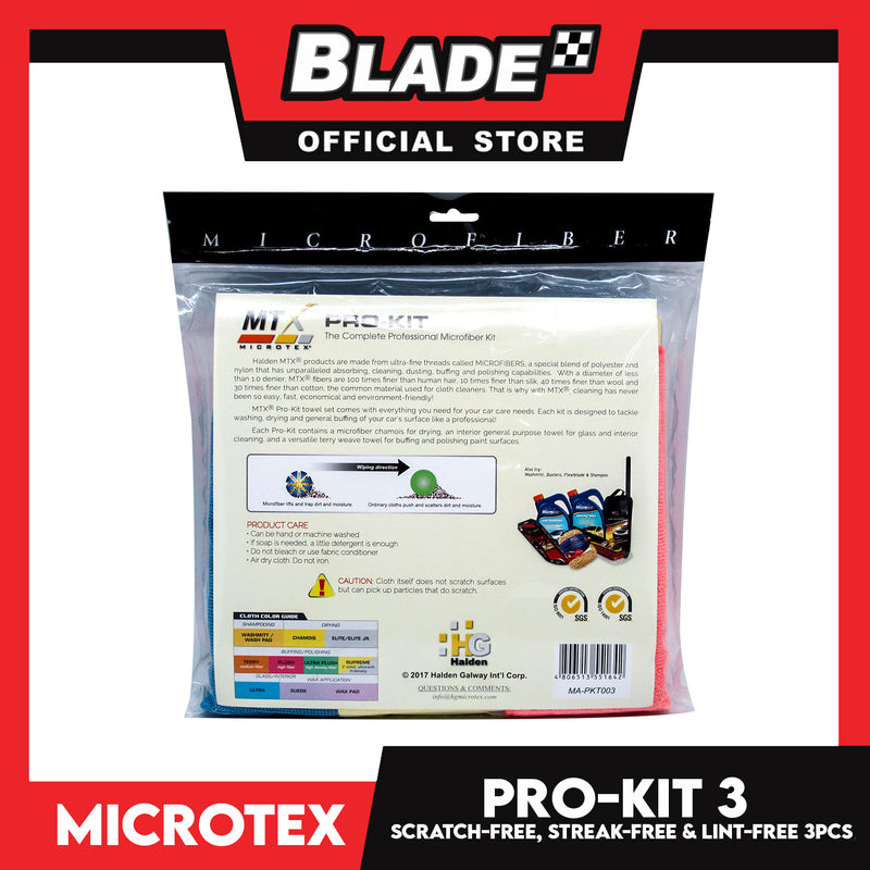 Microtex Pro-Kit 3 Microfiber Cloth MA-PKT003 – blade.ph