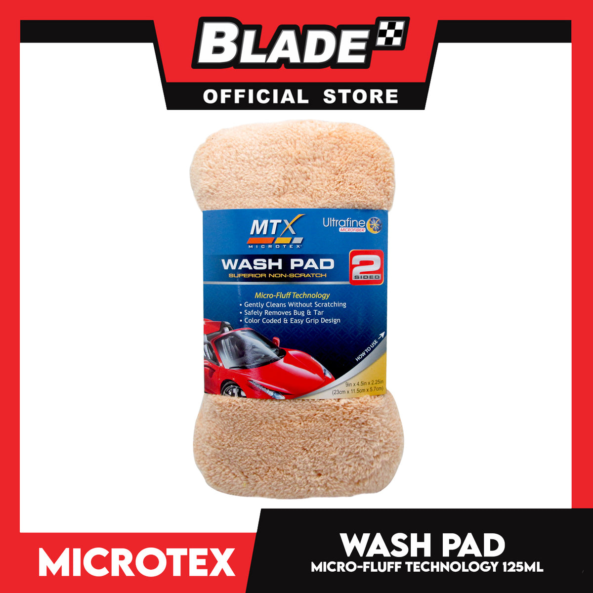 Microtex Superior Non-Scratch Wash Pad MA-WP100 (Brown)
