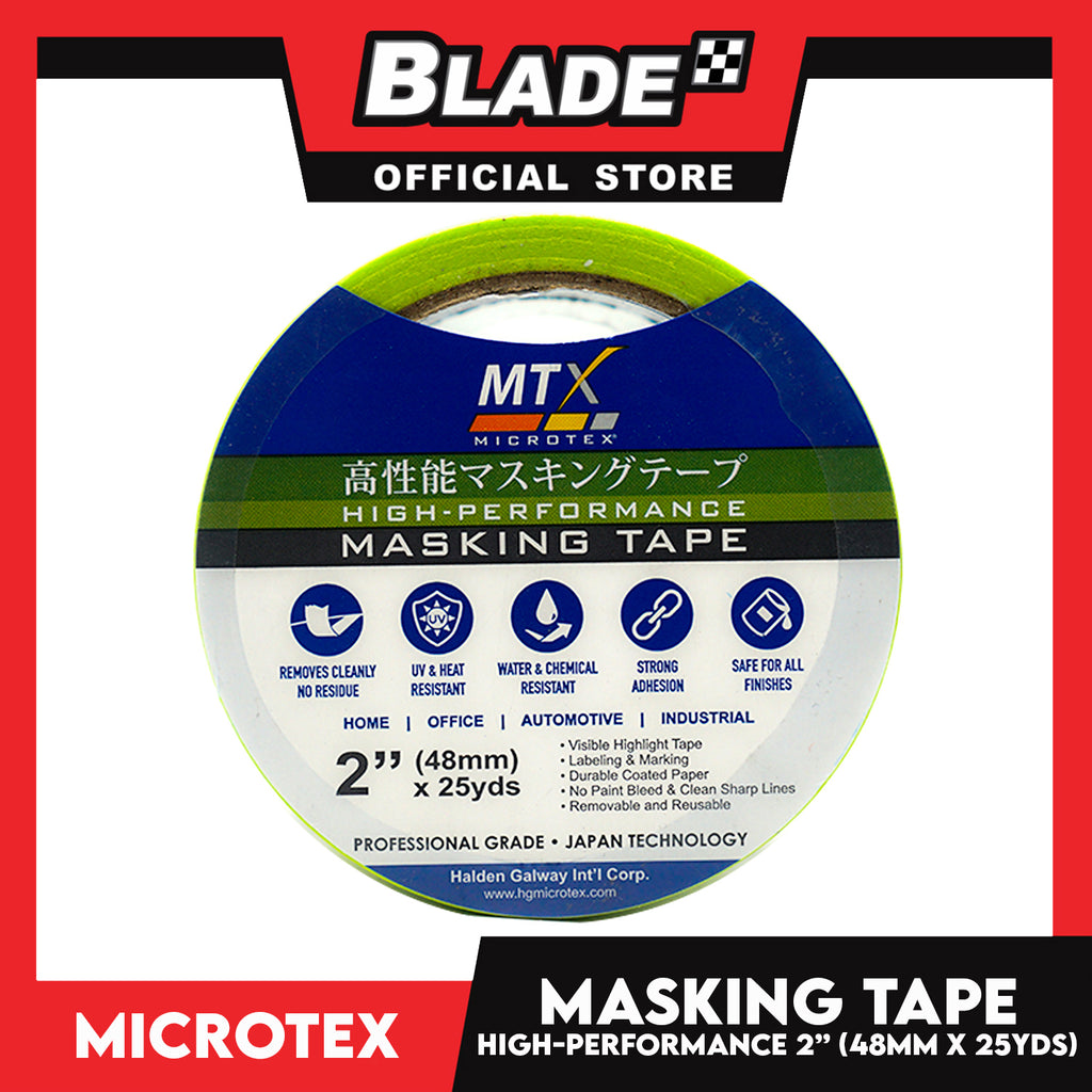 Microtex Masking Tape 2' ' (48mm) x 25yds High-Performance for Home, O ...