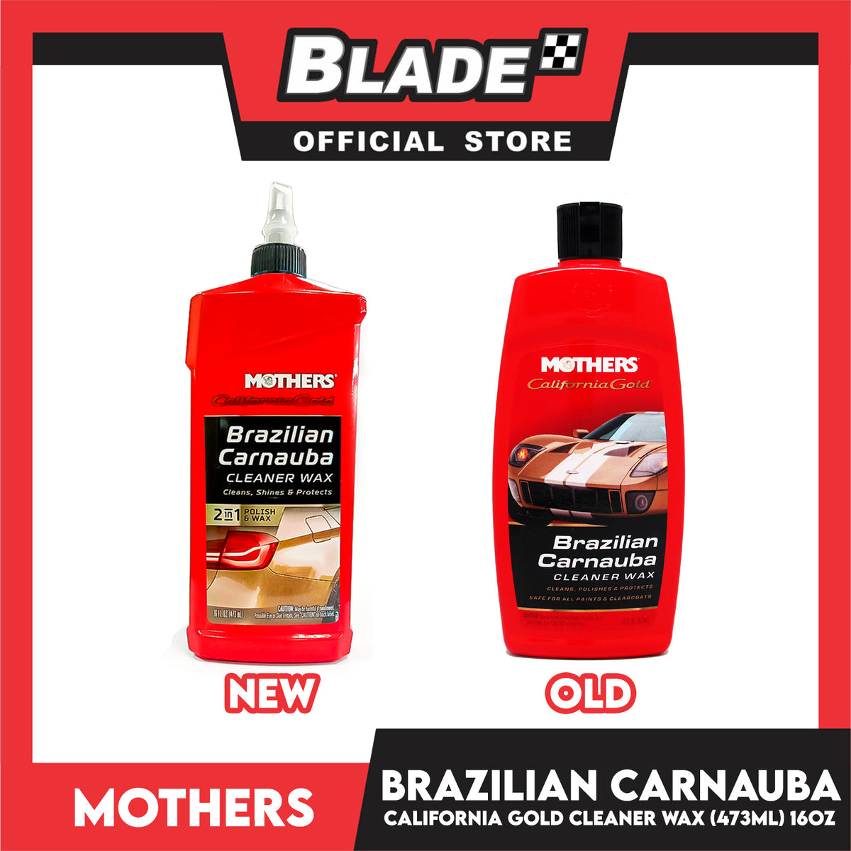 Mothers California Gold Brazilian Carnauba Cleaner Wax 05701 473ml
