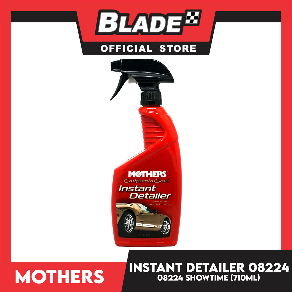 Mothers California Gold Instant Detailer, Unmatched Speed And Gloss 08224 Showtime 710ml