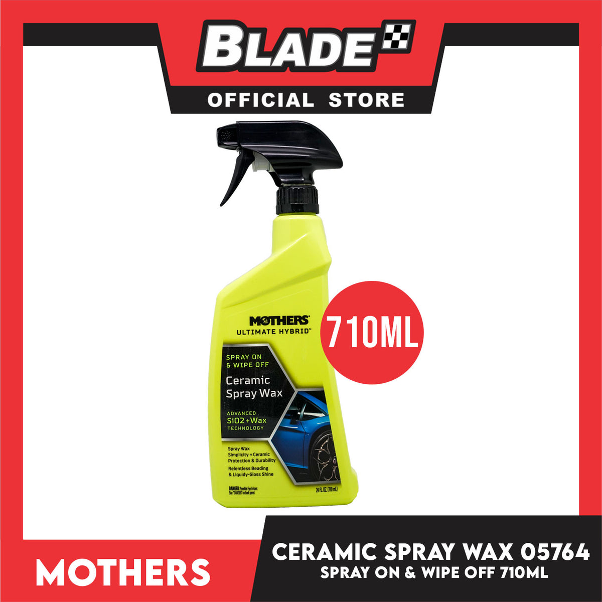 Mothers Ultimate Hybrid Ceramic Spray Wax 05764 710ml Spray On And Wipe Off