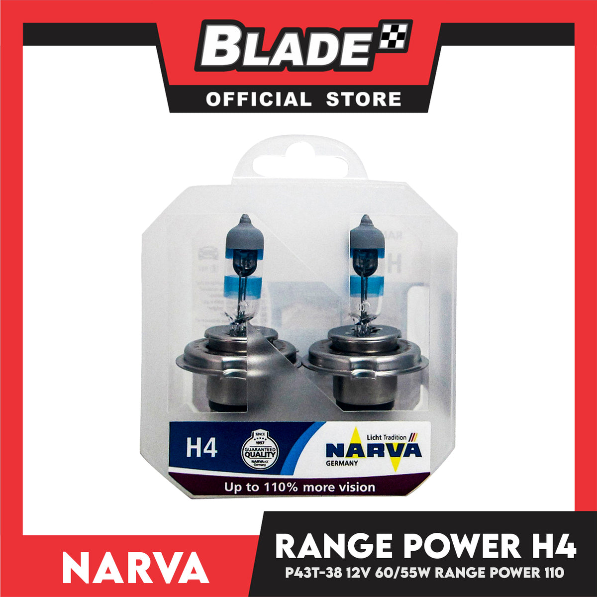 Narva Range Power 110 H4 P43T-38 12V 60/55W