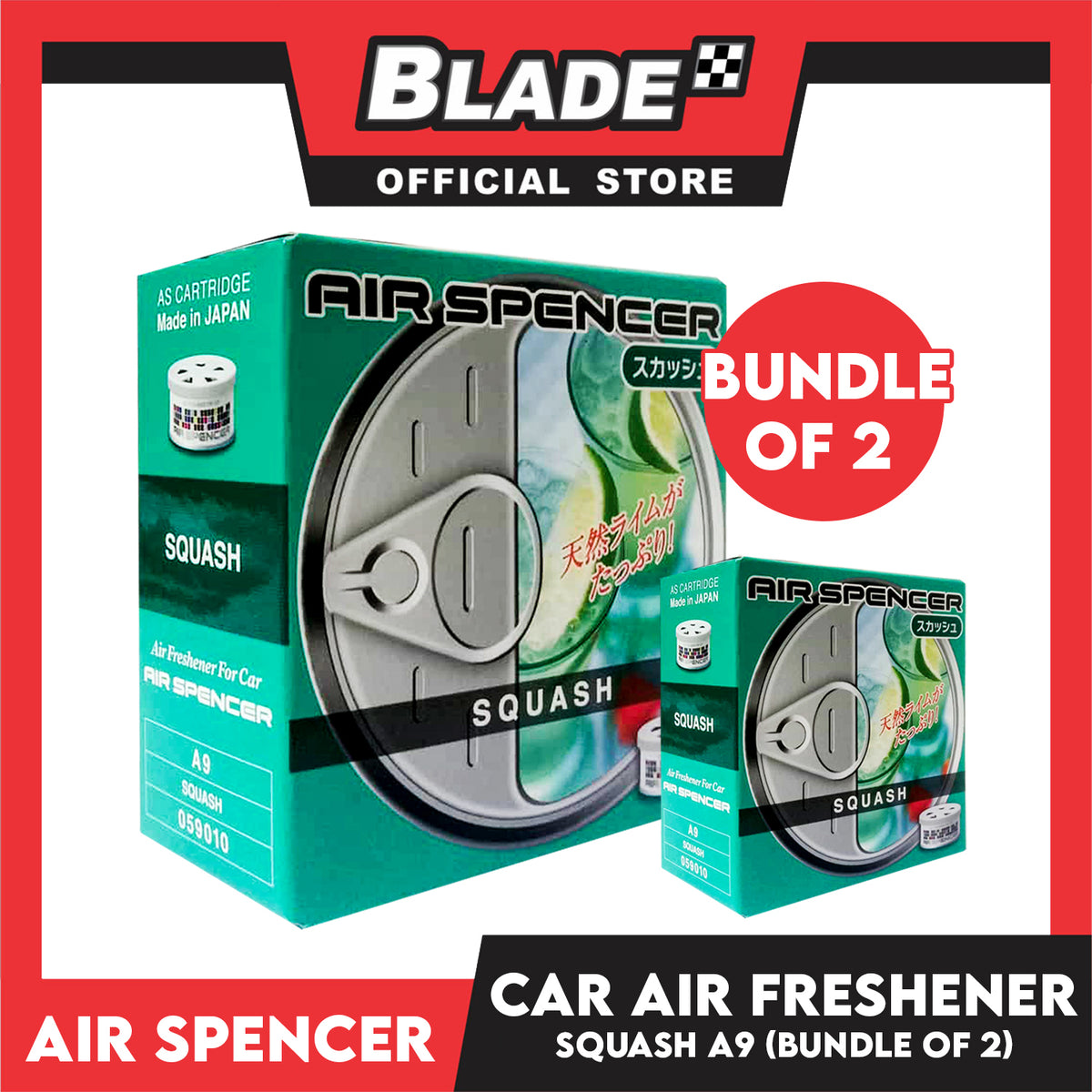 2pcs Air Spencer Eikosha Air Freshener A11 (Squash)