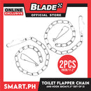 Toilet Flapper Chain and Hook Stainless 11.2 Inches (Set of 2)