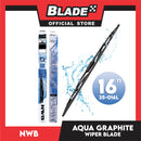 Nwb Aqua Graphite Wiper Blade 35-016L 16'' for Honda BRV, Mobilio, Jazz, Hyundai Tucson, Accent, Toyota Avanza, Corolla Altis