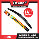 Nwb Design Wiper Blade 14/350mm NU-014L for Chevrolet Spark, Honda City, Jazz, Hyundai Elantra, Getz Mitsubishi Mirage, Nissan Sentra